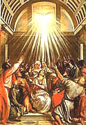 Picture, Traditional Pentecost Scene